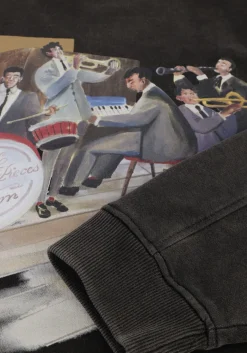 Heren FILLING PIECES grijze sweater sweatshirt band