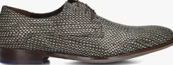 Heren FLORIS VAN BOMMEL grijze nette schoenen sfm-30338 de stijler