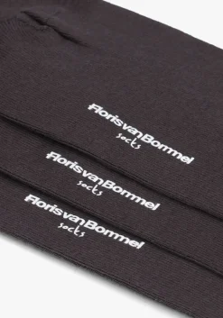 Heren FLORIS VAN BOMMEL grijze sokken de katoener