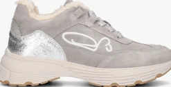 DAMES FRED DE LA BRETONIERE grijze lage sneakers mariola sign teddy lining