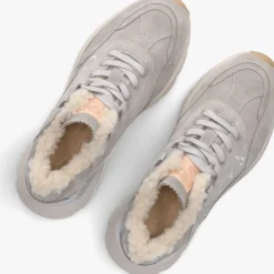 DAMES FRED DE LA BRETONIERE grijze lage sneakers mariola sign teddy lining