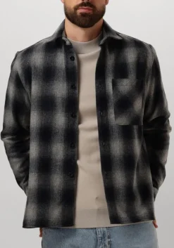 Heren GENTI grijze overshirt s1300-1300