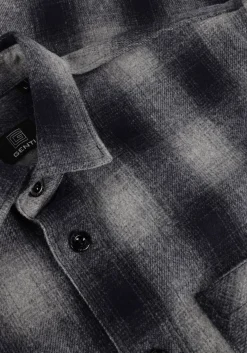 Heren GENTI grijze overshirt s1300-1300