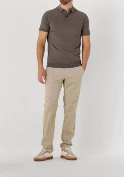 Heren GENTI grijze polo polo button ss k2046-1260