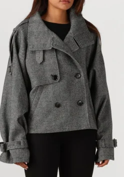 DAMES GESTUZ grijze mantel gzavic short jacket