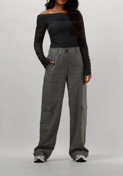 DAMES GESTUZ grijze top messigz offshoulder