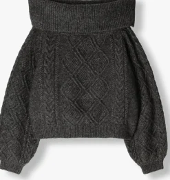 DAMES GESTUZ grijze trui adiegz off shoulder