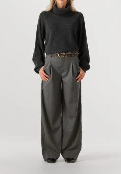 DAMES GESTUZ grijze wijde broek gzpaula melange mw wide pants