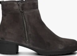 DAMES HARTJES grijze enkelboots h rits booty