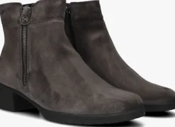 DAMES HARTJES grijze enkelboots h rits booty