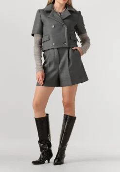 DAMES HERSKIND grijze korte broek reggy midt waist short