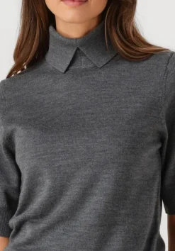 DAMES HERSKIND grijze top perry knit blouse