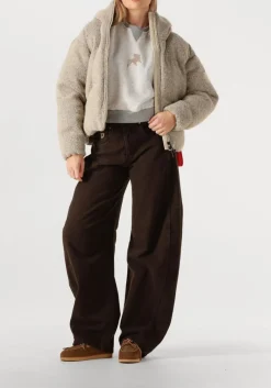 DAMES LOIS JEANS grijze sweater cropp over