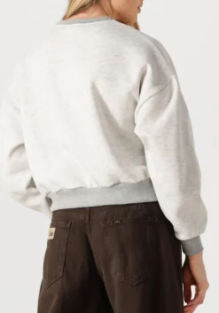 DAMES LOIS JEANS grijze sweater cropp over