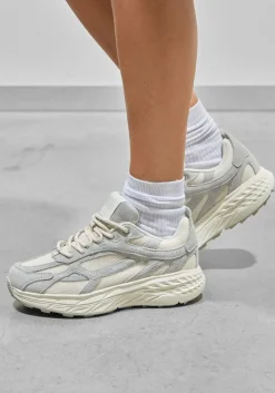 DAMES MERCER AMSTERDAM grijze lage sneakers the re-run max suede