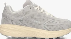 Heren MERCER AMSTERDAM grijze lage sneakers the re-run max perforated