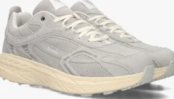 Heren MERCER AMSTERDAM grijze lage sneakers the re-run max perforated