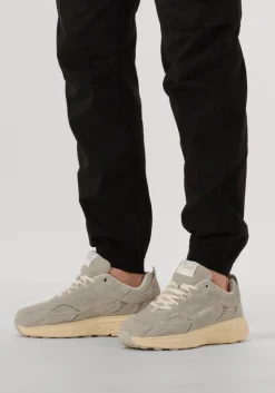 Heren MERCER AMSTERDAM grijze lage sneakers the re-run max perforated