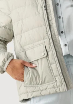 DAMES MOSCOW grijze gewatteerde jas 10-08-noah