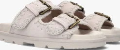 DAMES MOU grijze slippers low bio sandal 2buckles monoch