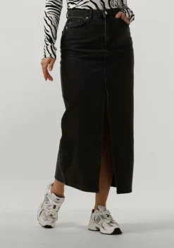 DAMES NOTRE-V grijze midirok denim maxi skirt