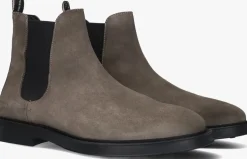 Heren NUBIKK grijze chelsea boots tucson rai