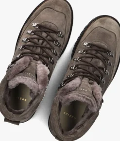 Heren NUBIKK grijze veterboots logan chad fur
