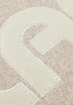 DAMES OLAF HUSSEIN grijze sjaal retro applique scarf.1