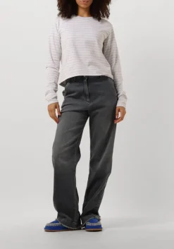 DAMES PENN & INK grijze tops & t-shirts 516 sweater stripe