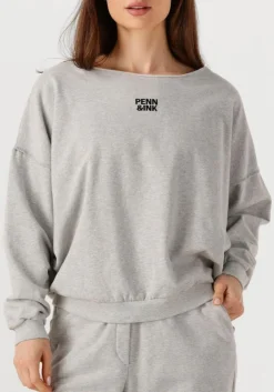 DAMES PENN & INK grijze trui sweater w25f1703