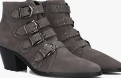 DAMES PERTINI grijze enkellaarsjes 12368