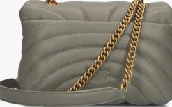 DAMES PINKO grijze schoudertas love puff mini