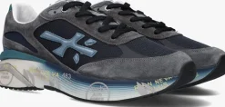 Heren PREMIATA grijze lage sneakers moerun
