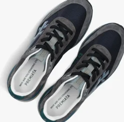 Heren PREMIATA grijze lage sneakers moerun