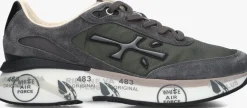 Heren PREMIATA grijze lage sneakers moerun