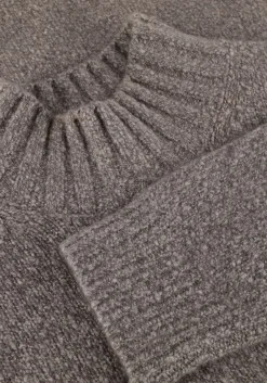 Heren PROFUOMO grijze coltrui pullover mock neck boiled wool