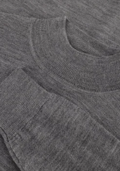 Heren PROFUOMO grijze coltrui pullover mock neck merino