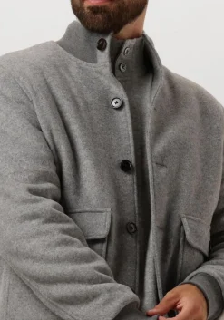 Heren PROFUOMO grijze jack outerw bmbr knit jack