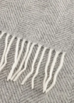 Heren PROFUOMO grijze sjaal scarf lambswool