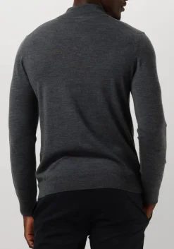 Heren PROFUOMO grijze trui pullover mock