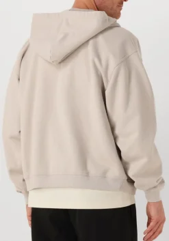 Heren REPRESENT grijze vest script logo zip hoodie