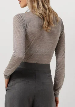 DAMES RESORT FINEST grijze trui first layer top