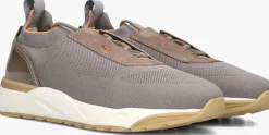Heren SANTONI grijze lage sneakers flin