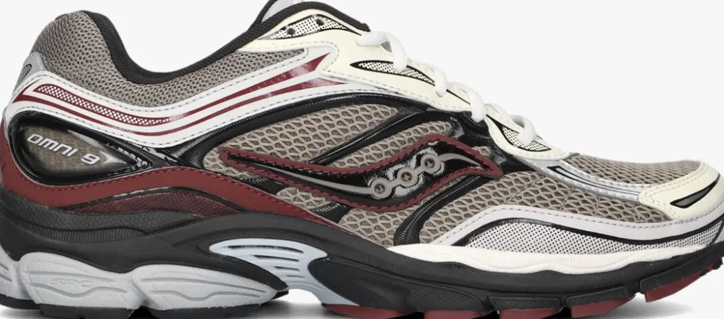 Heren SAUCONY grijze lage sneakers progrid omni 9 h