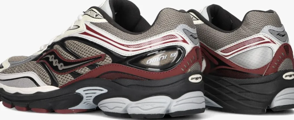 Heren SAUCONY grijze lage sneakers progrid omni 9 h