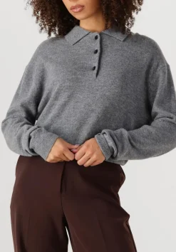 DAMES SECOND FEMALE grijze trui vilena knit ls