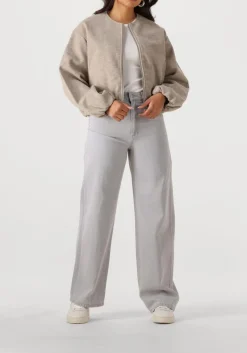 DAMES SECOND FEMALE grijze wide jeans denira denim jeans