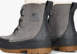 DAMES SOREL grijze veterboots torino ii wp