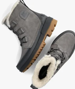 DAMES SOREL grijze veterboots torino ii wp