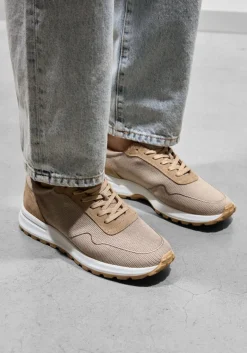 Heren STEFANO LAURAN grijze lage sneakers lj2505